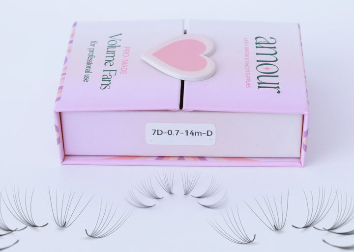 7D (0.07) | Pro-made Loose Volume fans ( 1000 fans per tray )