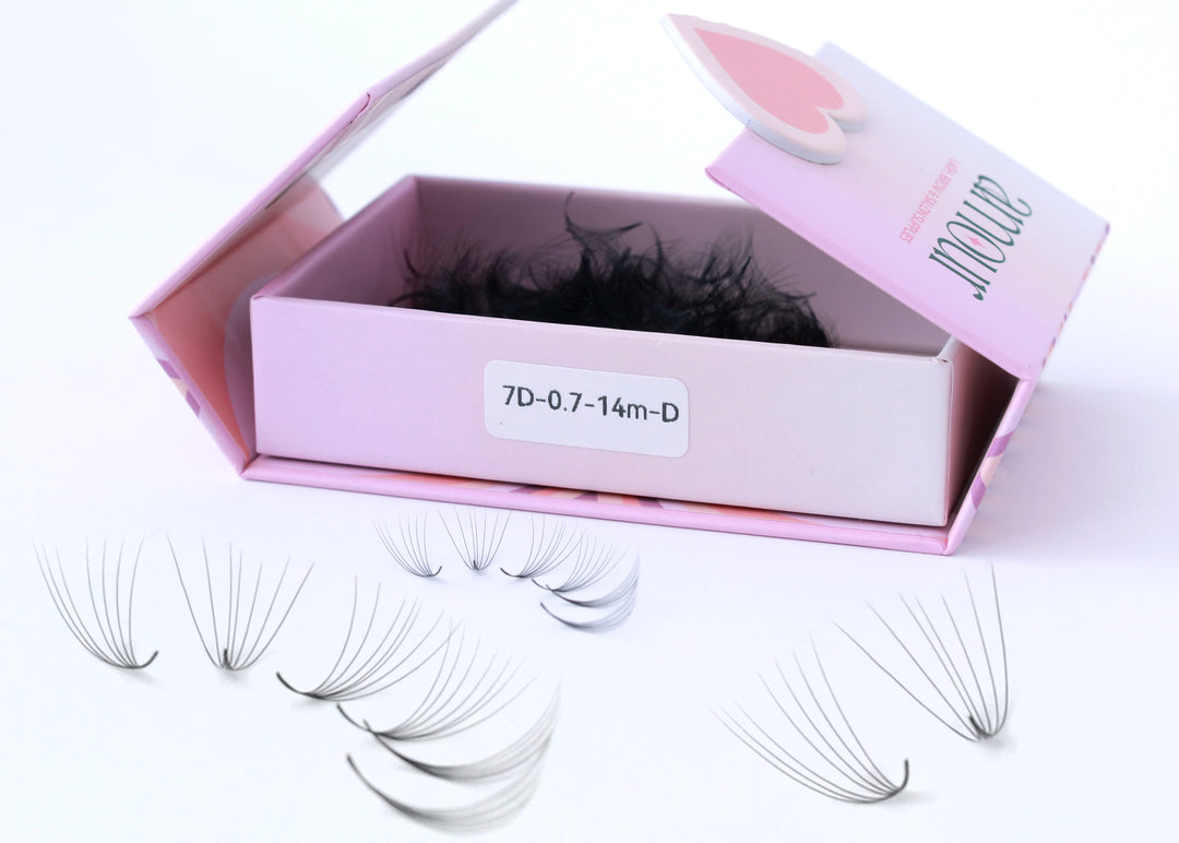 7D (0.07) | Pro-made Loose Volume fans ( 1000 fans per tray )