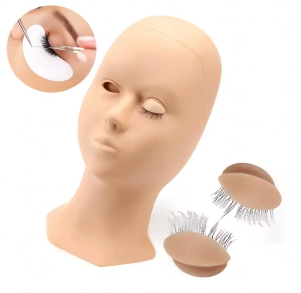 MANNEQUIN HEAD WITH REMOVAL EYELIDS