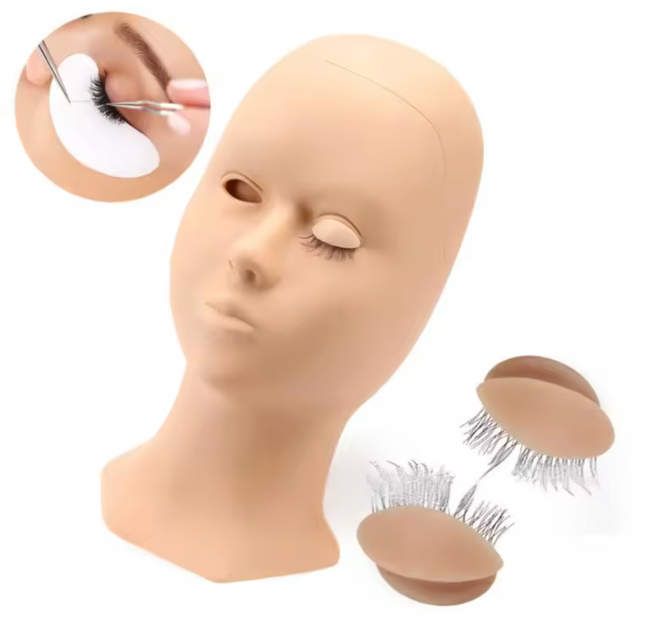 MANNEQUIN HEAD WITH REMOVAL EYELIDS