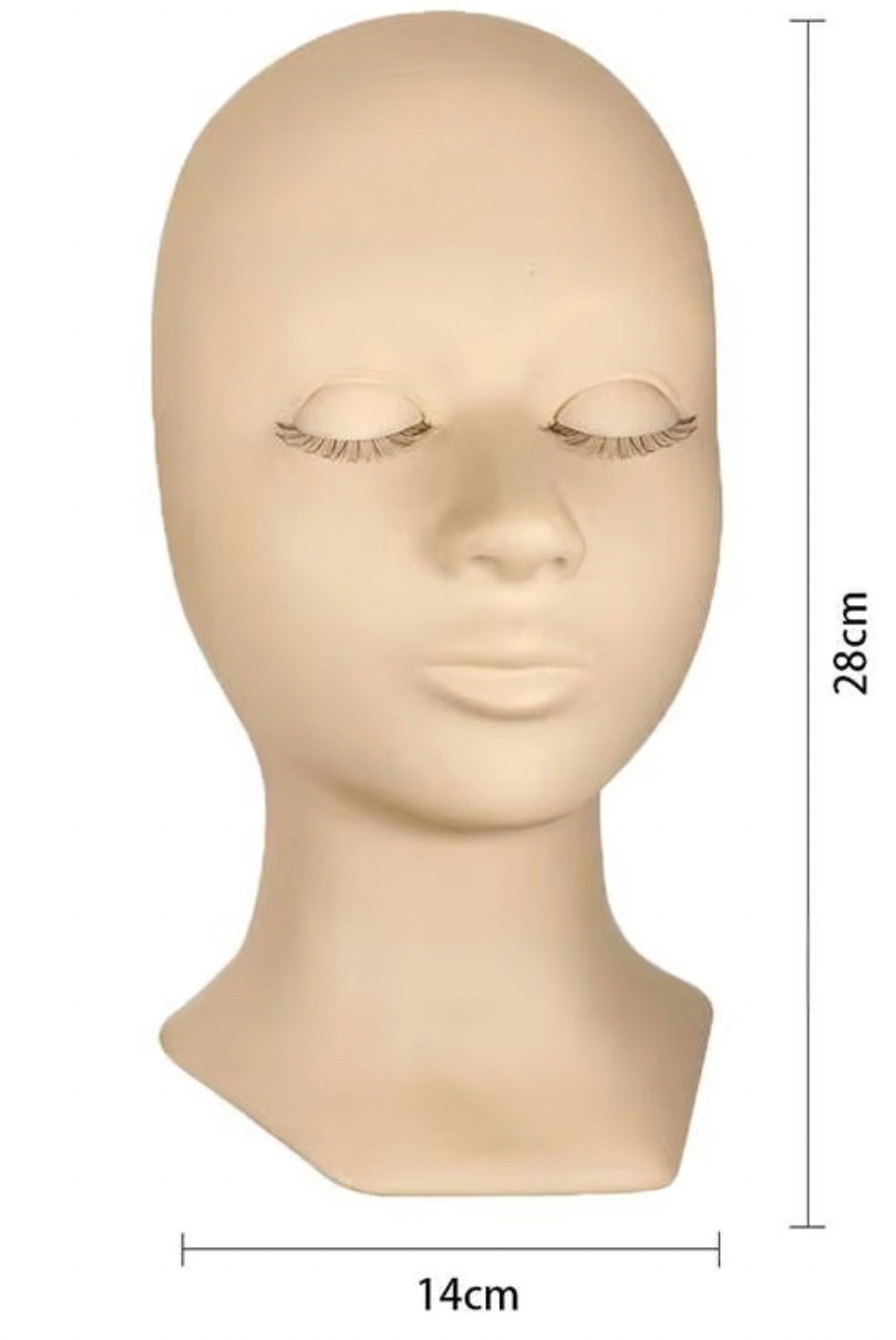 MANNEQUIN HEAD WITH REMOVAL EYELIDS